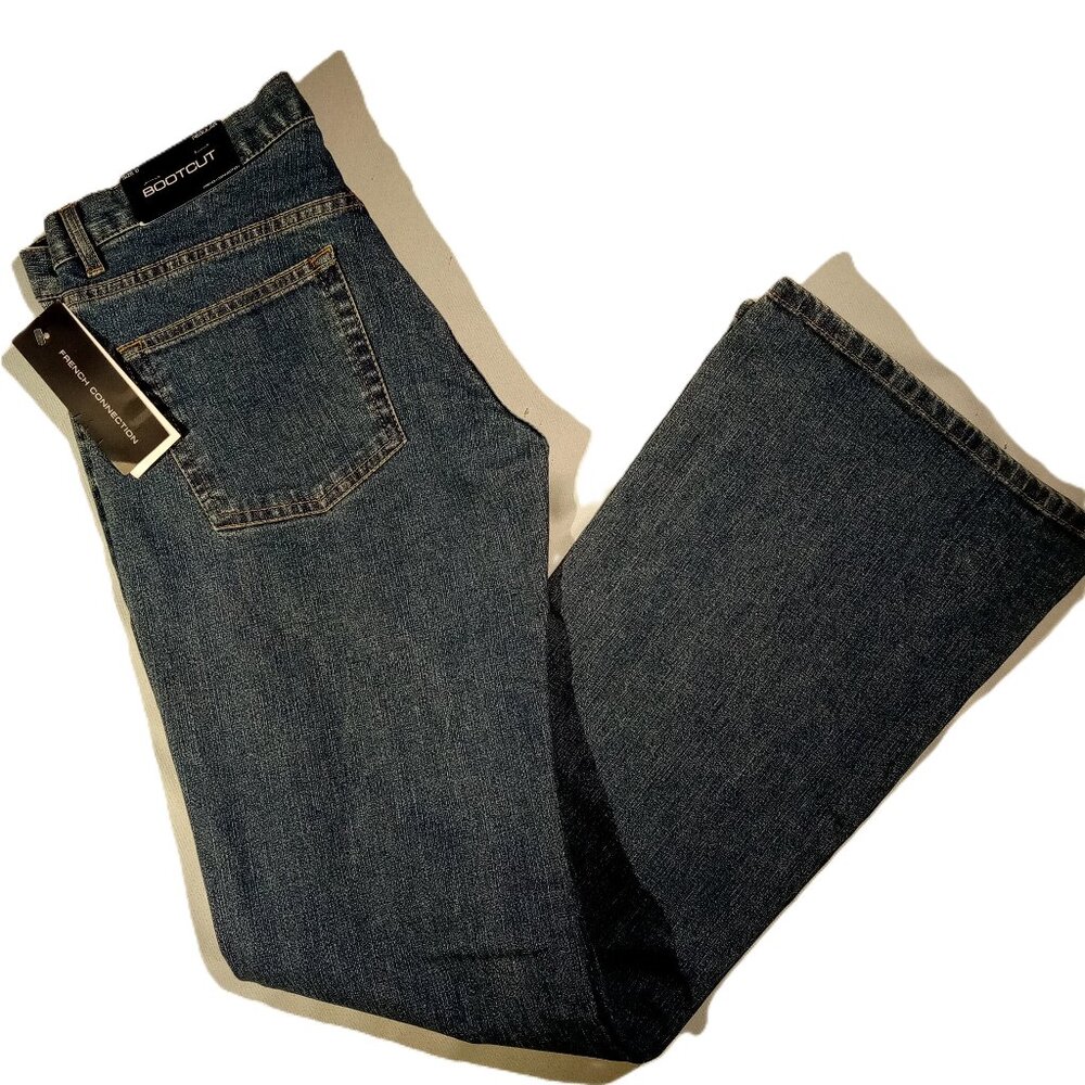 French Connection Jeans NWT  sz 6 Regular  Boot Cut  Stonewash Denim  5 pocket